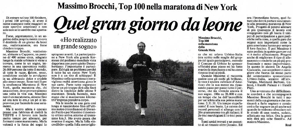 gli anni 80 Massimo Brocchi top 100 New York